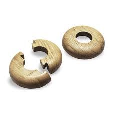 Woodline Pipe Covers Light Oak 17mm (Pair)