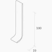 Quantum PVC Sit On Skirting 100mm White 2m Length