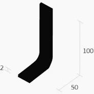 Quantum PVC Set In Skirting 2mm Black 2m Length