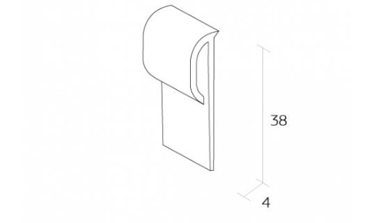 Quantum PVC Capping Strip UCS2 WHITE 2m (40 per box)