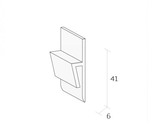 Quantum PVC Capping Strip Rigid QCT1 WHITE 2m (50 in box)