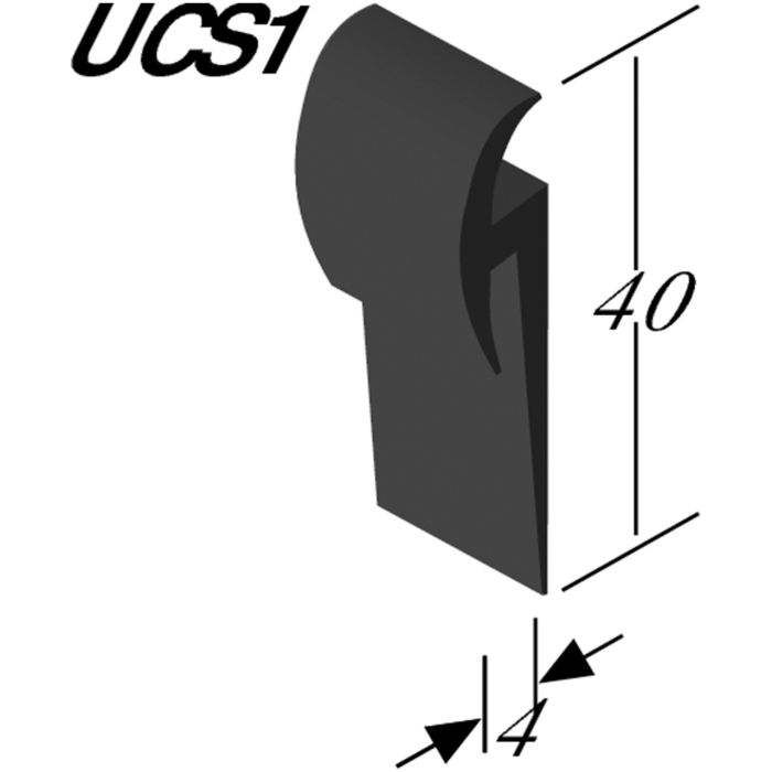 Quantum Capping Strip UCS1 Black 2m (40 per Box)