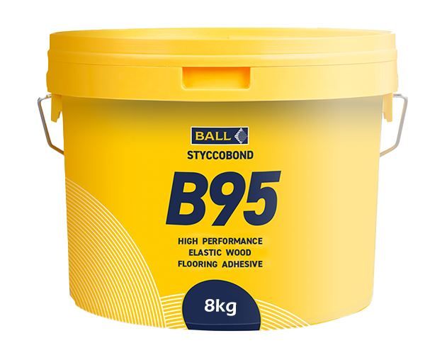 F Ball Styccobond B95 Flexible Wood Flooring Adhesive 8kg Tub