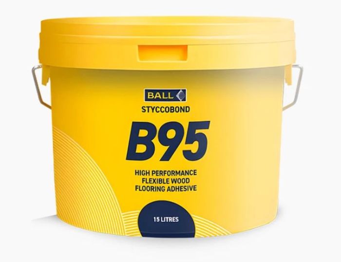 F Ball Styccobond B95 Flexible Wood Flooring Adhesive 15kg Tub