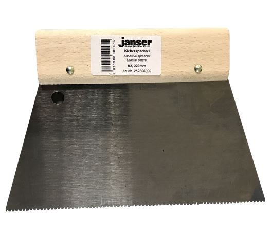 22cm A2 Fan Trowel Adhesive Spreader