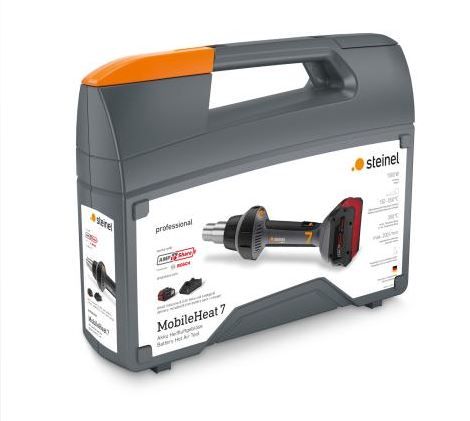 Steinel MobileHeat7 (085933) - Inc. Gun, Battery, Charger, 5mm Round Nozzle & 5mm Weld Nozzle