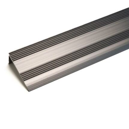 Premier Trims Stick Down Nosing 9mm - Brushed Steel Nickel - 9ft M74.9BSA