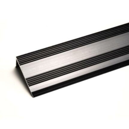 Premier Trims Stick Down Nosing 9mm - Brushed Black - 9ft M74.9BBA