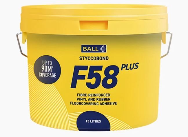 F58 Plus Fibre-Reinforced Vinyl & Rubber Adhesive 15L