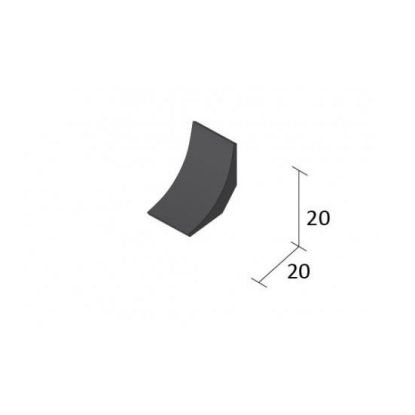 Quantum PVC Cove Former 32mm ECF4 Black 2m Length (40 Box)
